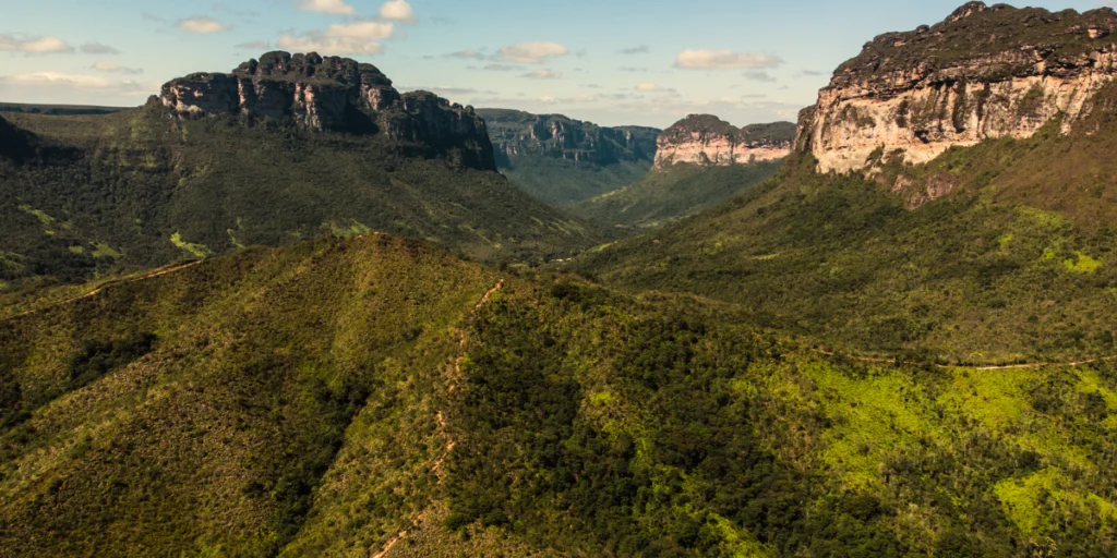 Foto do Mirante do Vale do Pati, no Parque Nacional da Chapada Diamantina.