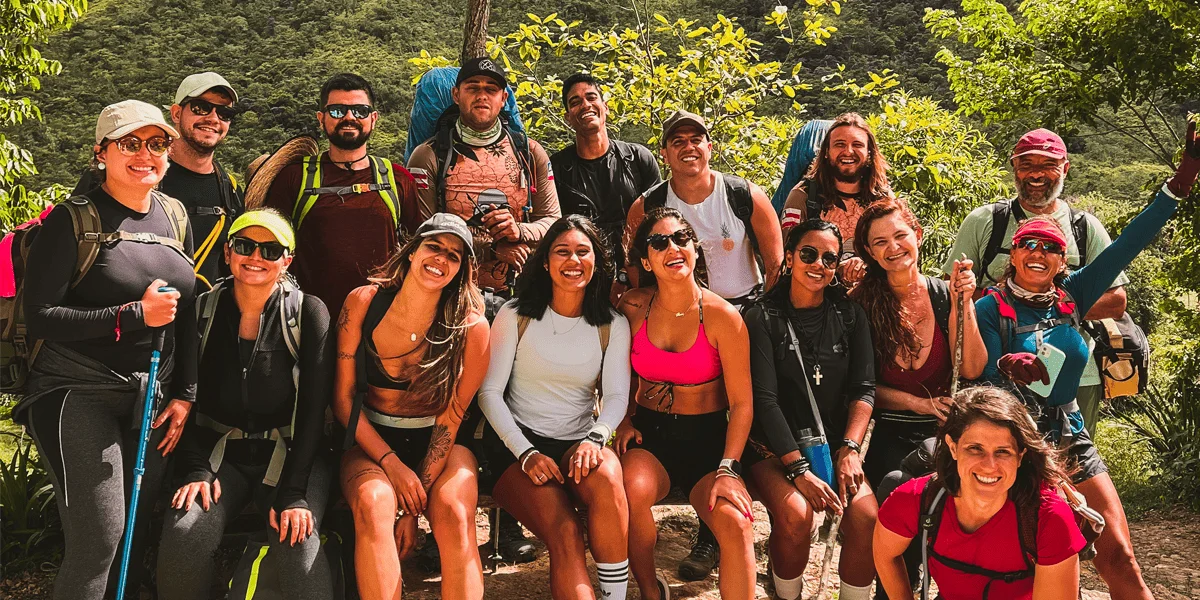 Grupo na Trilha do Vale do Pati, Trekking no Parque Nacional da Chapada Diamantina